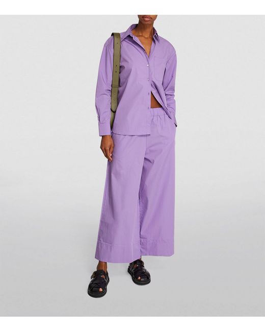 MAX&Co. Purple Cotton Shirt