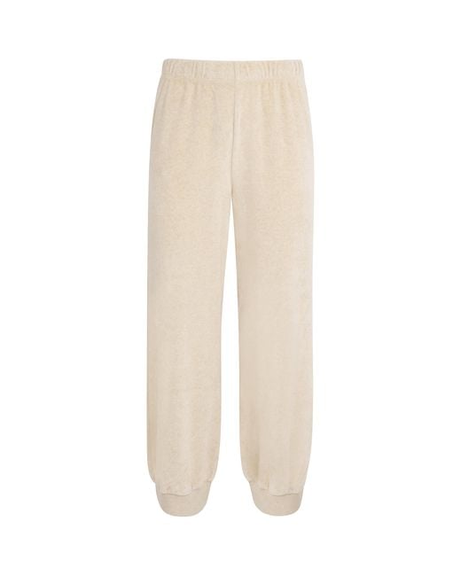 Suzie Kondi Natural Cotton-Blend Harem Sweatpants