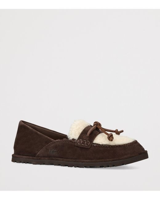 Ugg Brown Suede Zora Loafers
