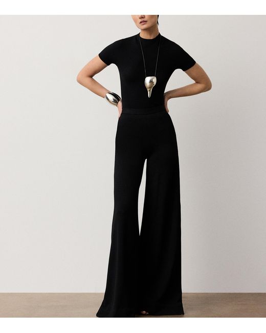 Ralph Lauren Black Mock-Neck Top