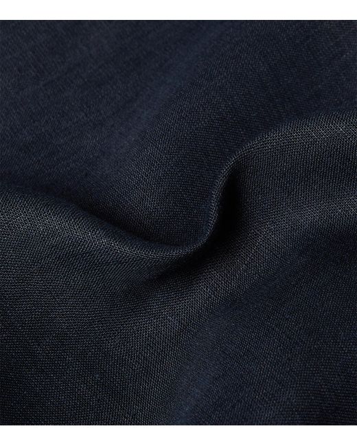 Giorgio Armani Blue Cotton-Blend Shirt for men