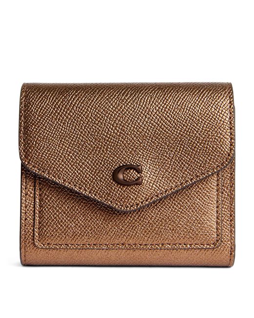 COACH Brown Small Leather Wyn Wallet