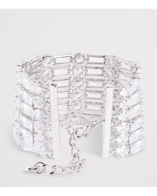 Self-Portrait White Crystal Bracelet