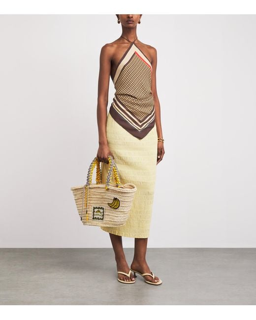 Sir Brown Satin Cooper Scarf Top