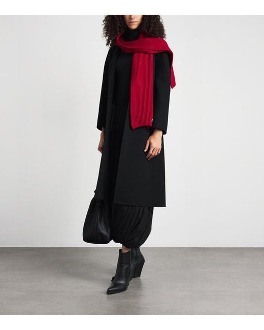 Johnstons Red Cashmere Lovat Scarf