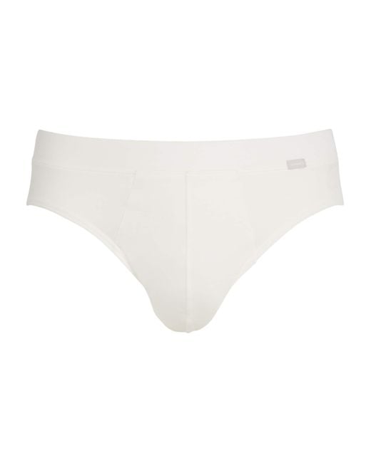 Hanro White Natural Function Briefs for men
