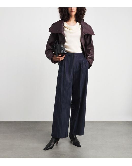 Rag & Bone Blue Wool-Blend Lawrence Trousers