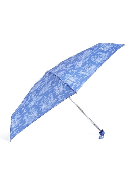 Harrods Blue Toile Umbrella