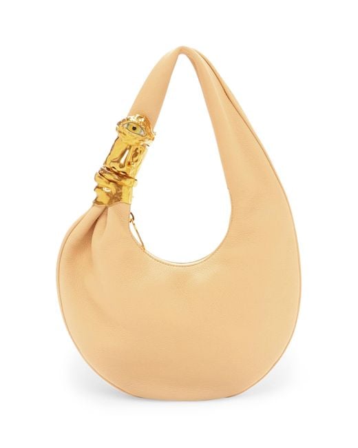 Schiaparelli Natural Small Leather Soufflé Shoulder Bag