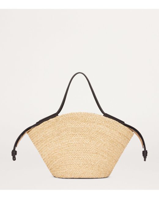 Loewe Large Raffia Paseo Shoulder Bag in Natural | Lyst