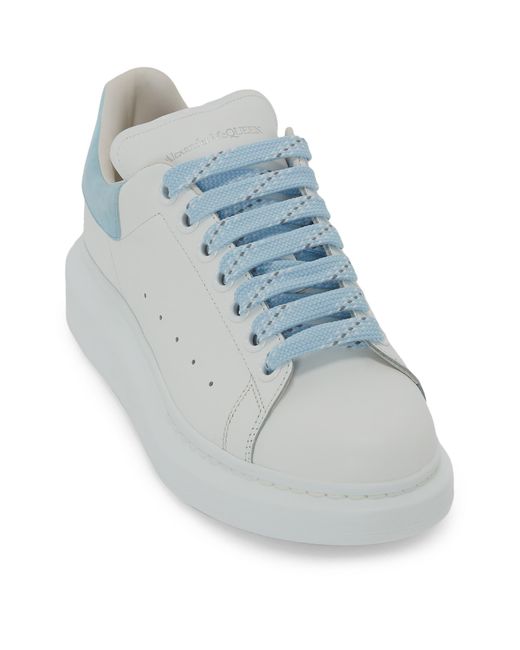 McQueen Blue Leather Oversized Sneakers