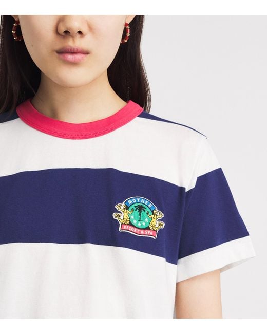 Mother Blue Cotton Goodie Goodie T-Shirt