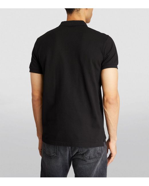 DSquared² Black Appliqué-d2 Polo Shirt for men