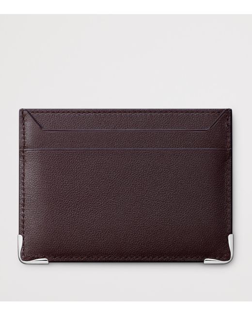 Cartier Purple Leather Must De Card Holder for men