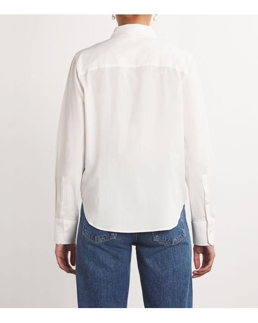ME+EM White Cotton Travel Layering Shirt