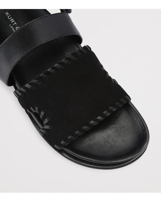 Kurt Geiger Black Suede Baker Sandals for men