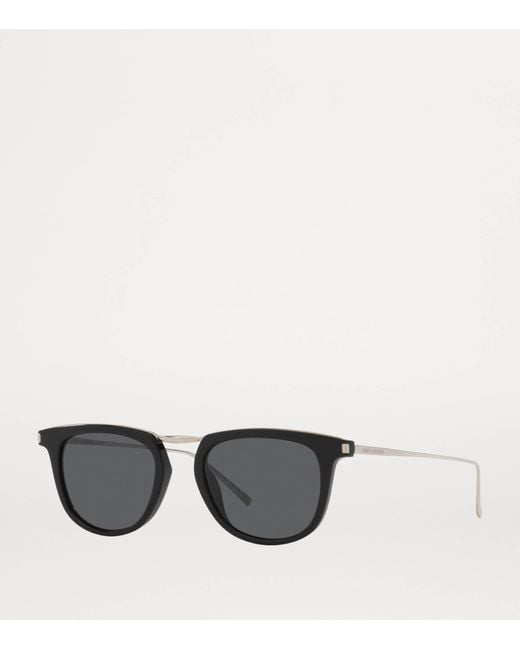 Saint Laurent Gray Sl 753 Wellington Sunglasses