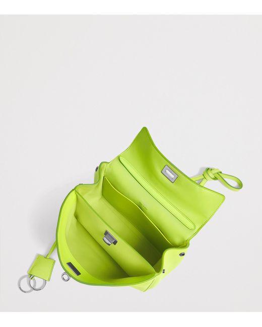 Balenciaga Yellow Mini Leather Rodeo Top-Handle Bag