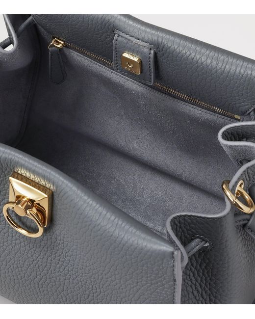 Mulberry Blue Small Leather Iris Shoulder Bag