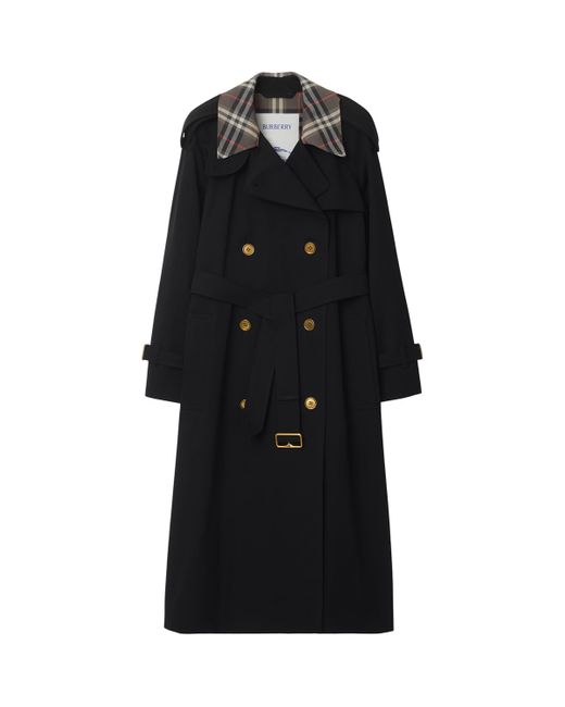 Burberry Black Long Castleford Trench Coat