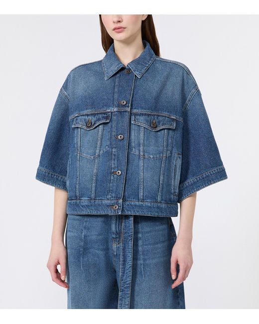 Weekend by Maxmara Blue Structured Denim Shirt