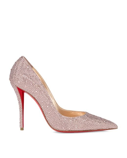 Christian Louboutin Pink Exclusive Miss Z Strass Pumps 100