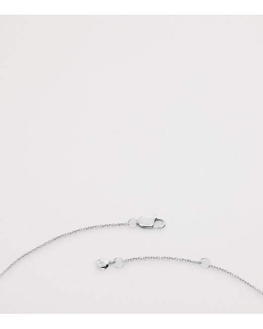 Monica Vinader White Sterling Leo Zodiac Necklace