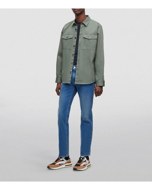 Boss Blue Straight Jeans for men