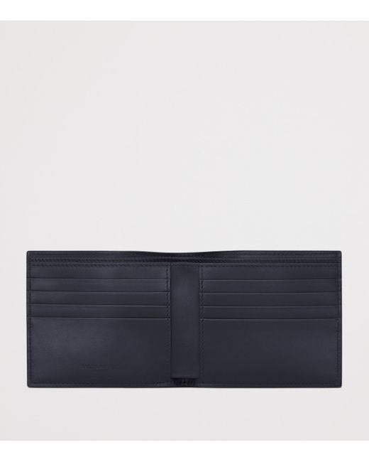 Saint Laurent Blue Calfskin East/West Wallet for men