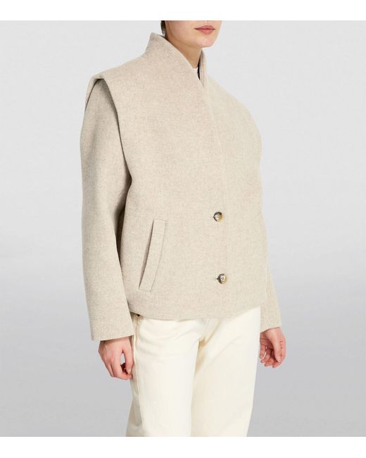 Isabel Marant Natural Recycled Wool-blend Drogo Jacket