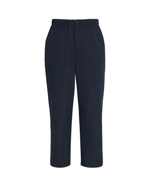 Norse Projects Blue Twill Ezra Fatigue Trousers for men