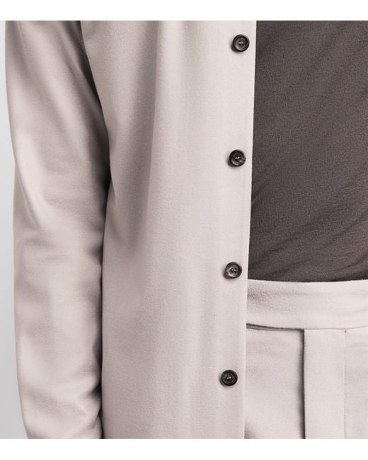 Colombo Pink Wool-Blend Overshirt for men