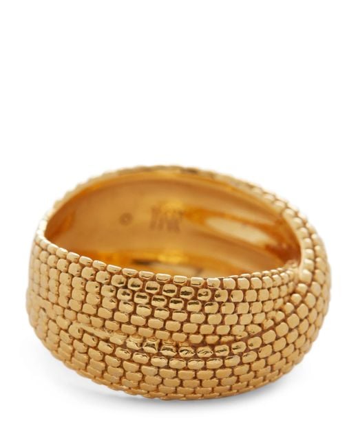 Monica Vinader Metallic Vermeil Heirloom Crossover Ring
