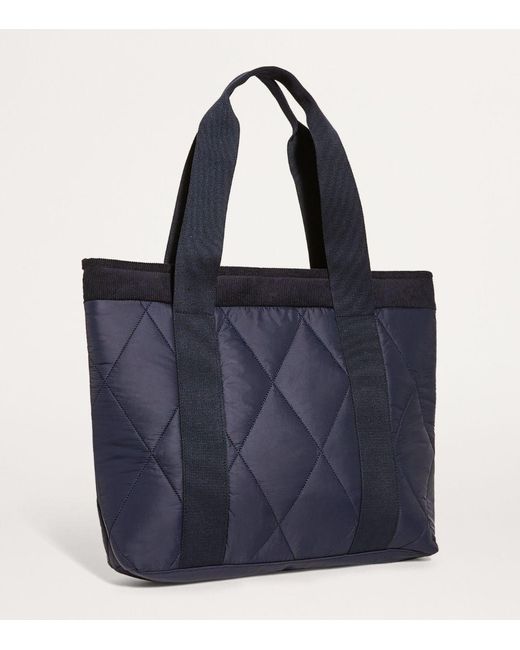 Barbour Quilted Diamond Tote Bag in Blue Lyst Canada