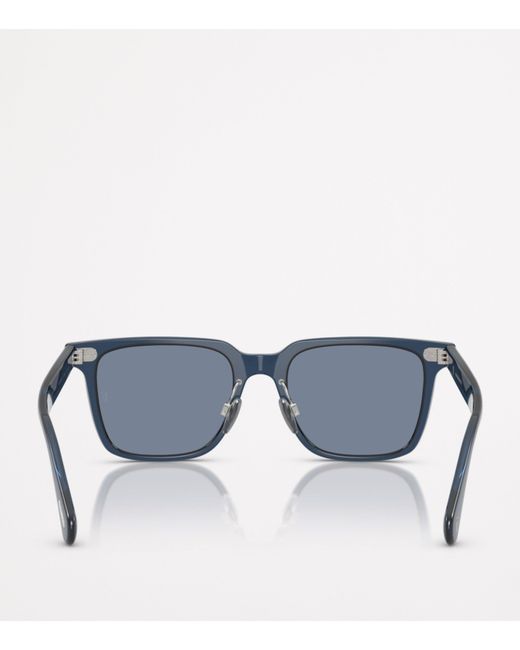 Oliver Peoples Blue Rectangular Mr. Federer Ii Sunglasses for men