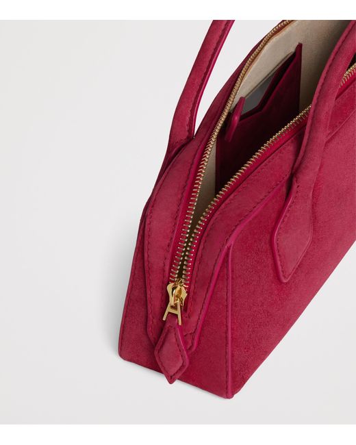 Alaïa Red Suede Le Teckel Clutch Bag