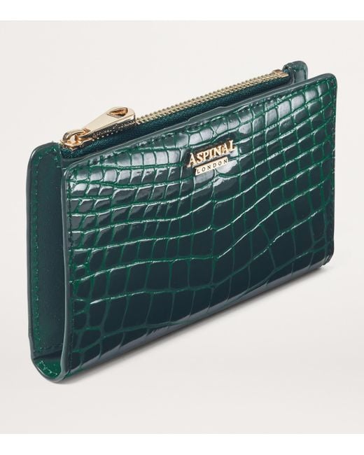 Aspinal Green Small Mayfair Purse