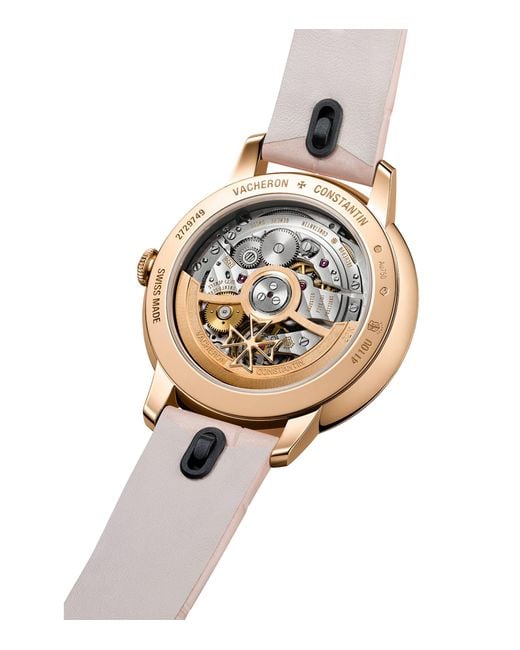 Vacheron Constantin Metallic Rose Gold And Diamond Patrimony Self-winding Watch 36.5mm
