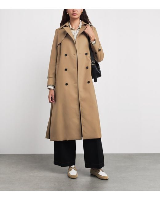 Sandro Natural Pleated Trench Coat