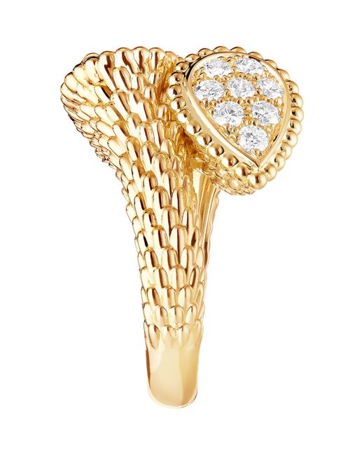 Boucheron Metallic And Diamond Serpent Bohème Toi Et Moi Ring