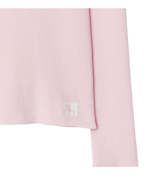 Burberry Pink Wool-blend Sweater