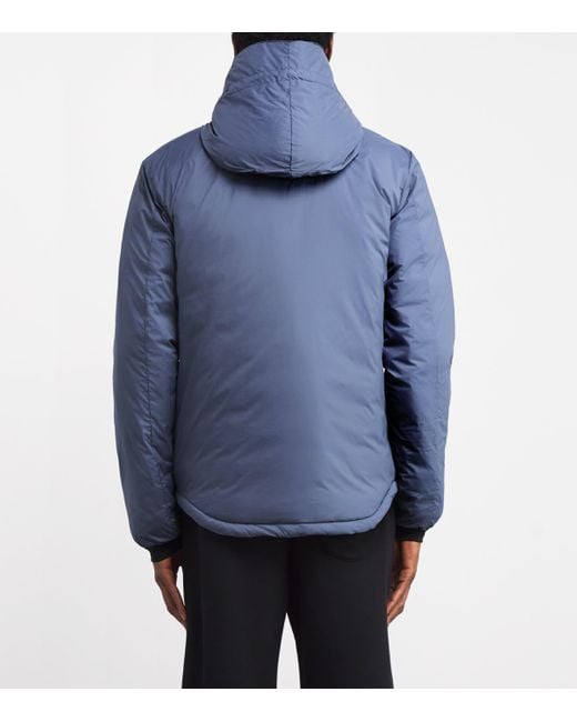 Canada Goose Blue Hooded Lodge Coat for men