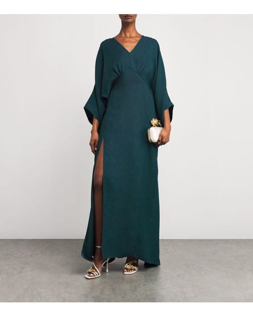 ‎Taller Marmo Green Crepe Obsession Kaftan