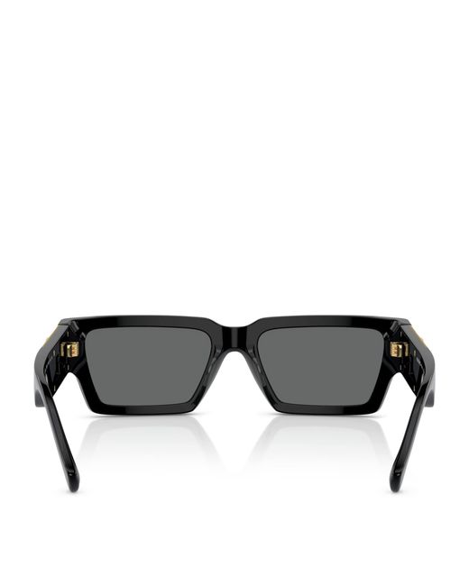 Versace Black Acetate Medusa-Detail Sunglasses