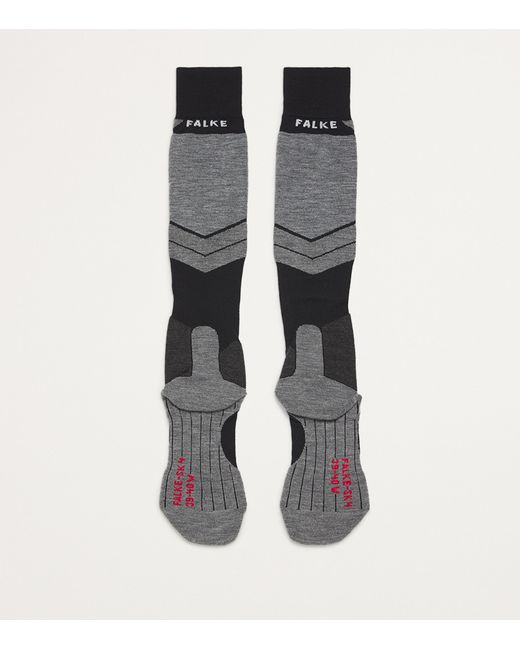 Falke White Sk4 Skiing Socks