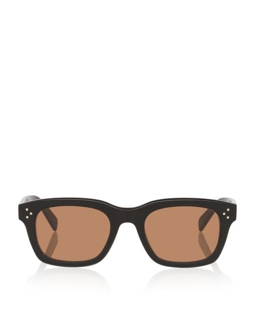 Céline Brown Acetate 3 Dots Cl40232I Irregular Sunglasses for men
