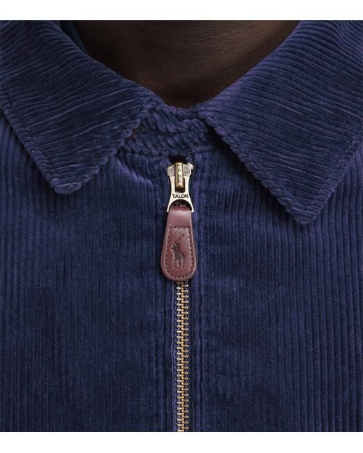 Polo Ralph Lauren Blue Cotton Corduroy Wynton Jacket for men