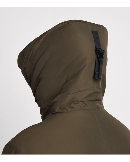 Stone Island Green Down Micro Twill Short Parka for men