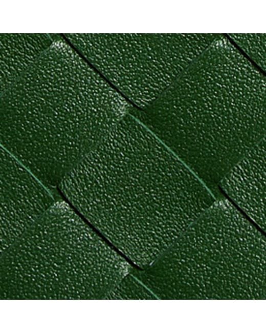 Bottega Veneta Green Leather Intrecciato Luggage Tag for men
