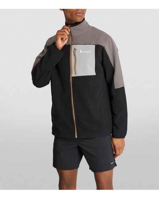 COTOPAXI Black Fleece Zip-up Abrazo Sweatshirt for men